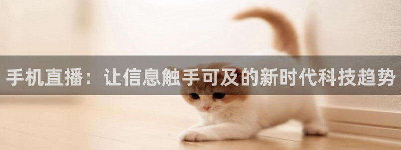 绿茵直播足球比赛在线观看：手机直播：让信息触手可及的新时代科技趋势
